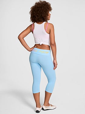 All-Day Cotton™ Foldover Capri Leggings