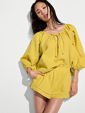 Beachwear Cotton Gauze Shorts