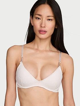 Sexy Tee Crochet Lace Wireless Push-Up Bra