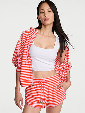Micro Terry Curved Hem Short