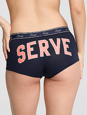 Logo Cotton Boyshort Panty