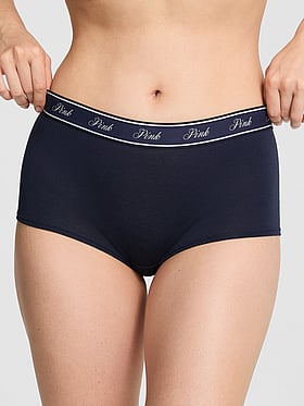Logo Cotton Boyshort Panty