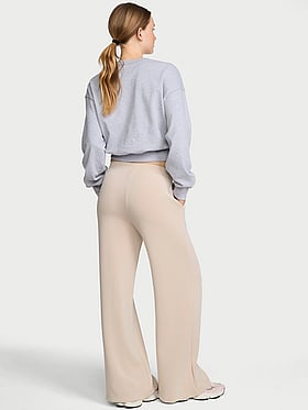 Featherweight Knit Wide-Leg Pant