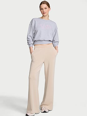 Featherweight Knit Wide-Leg Pant