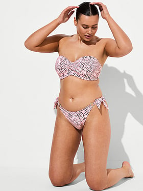 Twist Push-Up Bandeau Bikini Top