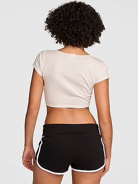 Campus Cotton™ Front-Tie Cropped Top