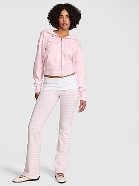 Mercer Cotton Foldover Flare Pant