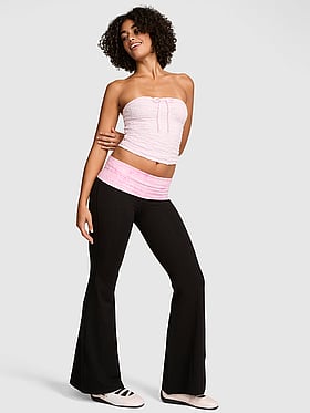 All-Day Cotton™ Foldover Super Flare Leggings