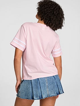 Campus Cotton™ V-Stitch Crewneck Boxy Tee