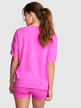 Campus Cotton™ V-Stitch Crewneck Boxy Tee