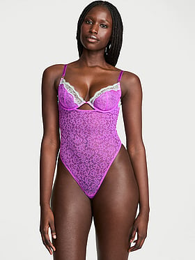Tease Lace Cupped Bodysuit