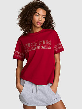 Campus Cotton™ V-Stitch Crewneck Boxy Tee