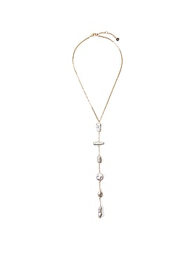 Faux Pearl Drop Necklace