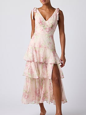 Arya Tiered Midi Dress