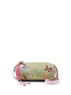 Canvas Rolled Duffle Shoulder Bag
