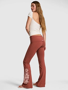 All-Day Cotton™ Foldover Flare Leggings