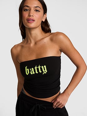 All-Day Cotton™ Side-Ruched Tube Top