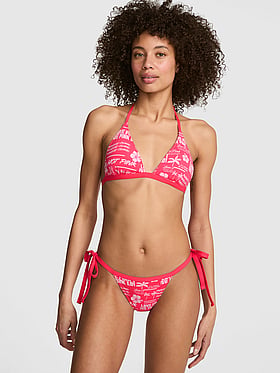 Low-Rise Side-Tie Cheeky Bikini Bottom