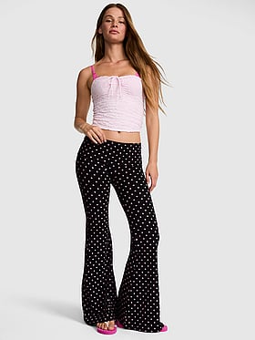 All-Day Cotton™ Foldover Super Flare Leggings