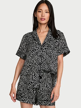 Signature Satin Short Pajama Set