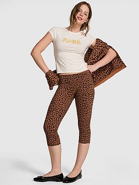 All-Day Cotton™ Foldover Capri Leggings