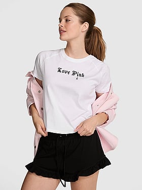 Cotton Raglan Sleep Tee