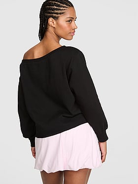 Campus Fleece™ Rib Off-The-Shoulder Sweatshirt