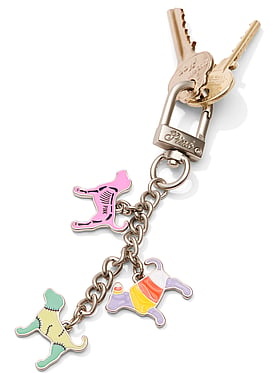 Halloween Dog Keychain Charm