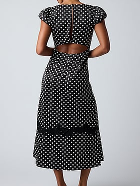 Clarke Polka Dot Midi Dress
