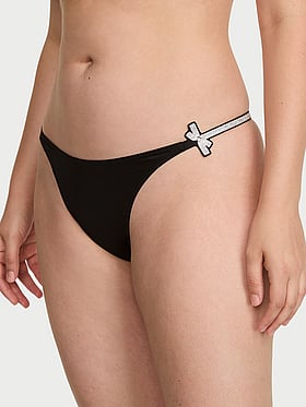 Shine Bow Thong Panty