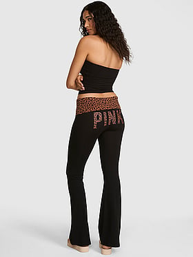 All-Day Cotton™ Foldover Flare Leggings