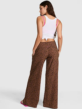All-Day Cotton™ Foldover Wide-Leg Pants