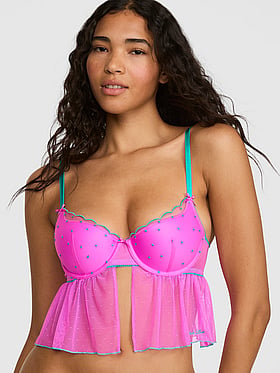 PINK Wink™ Lightly Lined Scoop Corset Top