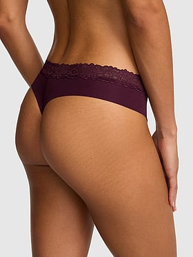 No-Show Cotton Thong Panty