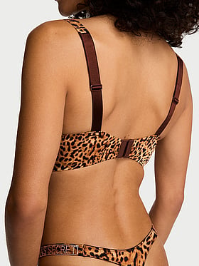 Logo Shine Strap Push-Up Bra