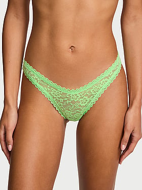Lace Ultra-Mini Scoop Thong Panty