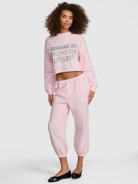 PINK | Elle Campus Fleece™ Capri Sweatpants