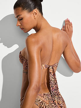 Shimmer Balconette Bandeau Bikini Top