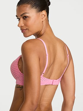 Bombshell Add-2-Cups Cotton Lace-Trim Push-Up Bra