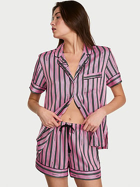Signature Satin Short Pajama Set