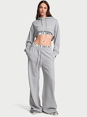 Iconic Fleece Wide-Leg Sweatpant