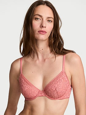 Invisible Lift Lace Unlined Demi Bra