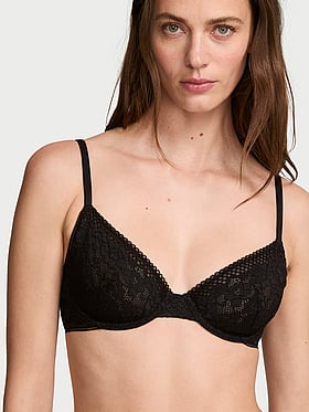Invisible Lift Lace Unlined Demi Bra