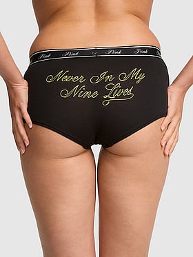 Logo Cotton Boyshort Panty