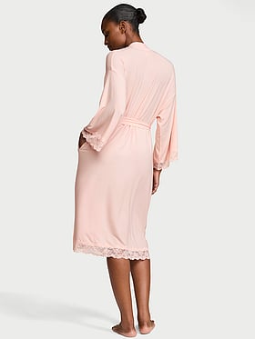 SoSoft™ Modal Lace-Trim Robe