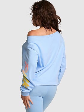Campus Fleece™ Rib Off-The-Shoulder Sweatshirt