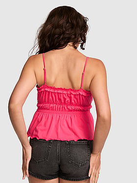 Ruched Ruffle Cami