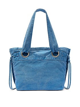 Canvas Flat-Bottom Tote Bag