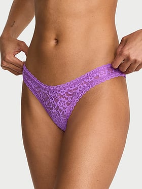 Lace Ultra-Mini Scoop Thong Panty