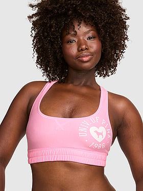 Cotton Dorm Fleece Unlined Racerback Bralette